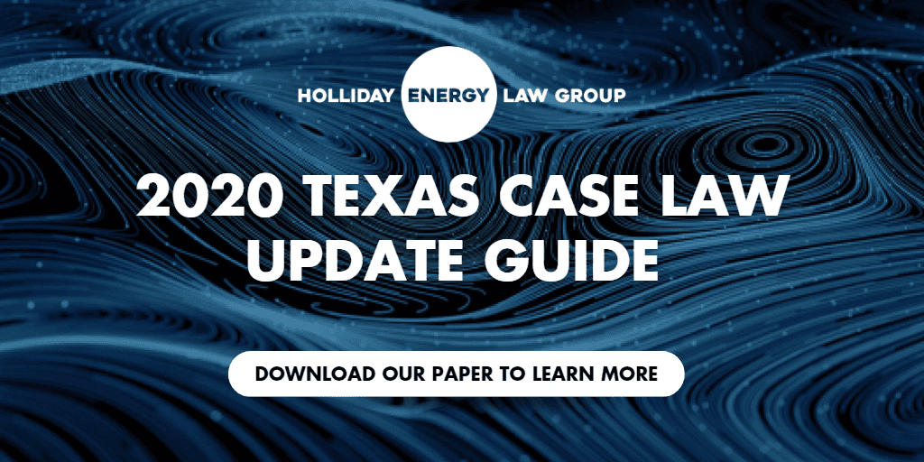 2020 Texas Case Law Update